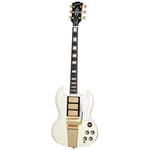 Epiphone 1963 Les Paul SG Custom Maestro Vibrola Classic White Incl Hard Case