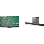 Samsung S95C 77" 4K QD-OLED TV + HW-Q800C 5.1.2 Dolby Atmos Soundbar -tuotepaketti