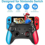 Manette pour Nintendo Switch，Manette Controller Switch sans Fil Bluetooth, 6 Axes Manette Switch Pro avec un bouton se réveille