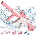 Elektrisk vattenpistol leksak, bubbelutbrott utomhus vatten skjutspel - Pink