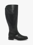 Gabor Propulsion Wide Fit Leather Long Boots, Black 3 female Upper: leather, sole: rubber, Lining: manmade