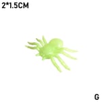 Flexible Plastic Simulation Spiders Toy Joke Scream Party G Luminous 2*1.5cm