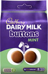 Cadbury Dairy Milk Chocolate Giant Mint Buttons Bag 110g - 6 Pack