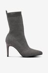 Bianco - Stövlar biAginna Stretch Boot Flyknit - Silver