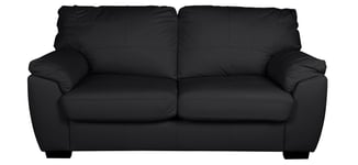 Argos Home Milano Leather 2 Seater Sofa Bed - Black