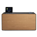 Pure Evoke Home All-in-One Music System (DAB+/FM radio, internet radio, Spotify Connect, Bluetooth, CD-Player) Special Edition Black/Wood
