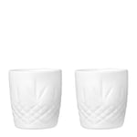 Frederik Bagger - Crispy Porcelain mini kopp 9,5 cl 2 stk hvit
