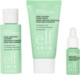 e.l.f. Skin Blemish Control Basics, 3-Step Travel Size Acne Skincare Routine Fo