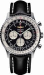 Breitling Watch Navitimer 01 Black Leather Tang Type