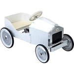Vilac VIL1150W Large Ride on Toy Car Auto Ivory Pedal, White