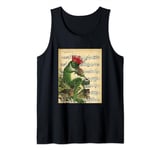 Cottagecore Music Aesthetic Frog Play With Violin Victorian Tank Top