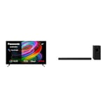 Panasonic TX-65MZ700B, 65 Inch 4K Ultra HD OLED Smart 2023 TV with SC-HTB600EBK Home Theatre Soundbar with Bluetooth and Dolby Atmos