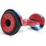 QINGMM Hoverboard,Intelligent Electric Scooters with Bluetooth Speaker And Colorful LED Light,Self Balancing Scooter for Kids And Adult,red