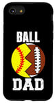 iPhone SE (2020) / 7 / 8 Ball Dad Funny Football Softball Dad Case