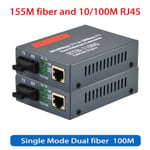 Convertisseur de média Fiber optique HTB-1100S, émetteur-récepteur de média, 20km SC 10-100M, monomode doubl