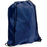eBuyGB Unisex Backpack, Rucksack, Bag, Kit, Reusable Polyester Drawstring Backpack Gym Rucksack School Sport Bag PE Kit Book Bag, Navy Blue, 34 x 42 cm UK