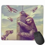 Funny Sloth Mouse Pad with Stitched Edge Computer Mouse Pad with Non-Slip Rubber Base for Computers Laptop PC Gmaing Work Mouse Pad`A5