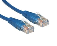 0.2M / 20cm Short Ethernet Cable / CAT5E Network Lead/Blue/BY CABLES 4 ALL