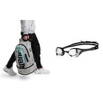 Arena Fastpack 3.0 Backpack & Unisex's Cobra Ultra Swipe Goggle, Silver-Black, One Size
