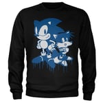 Sonic and Tails Sprayed Sweatshirt, Sweatshirt