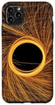 iPhone 11 Pro Max Flame and Fire Design in Black with Yellow Case