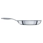 Circulon SteelShield Stainless Steel Frying Pan 28cm - Induction Frying Pan with Hybrid Non Stick, Metal Utensil Safe, Oven & Dishwasher Safe Cookware