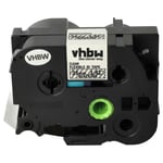 vhbw 1x Ruban compatible avec Brother PT RL700S, P900W, P950NW, P950W, P900NW imprimante d'étiquettes 36mm Noir sur Transparent, flexible