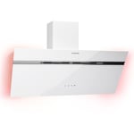 Cooker Hood 80cm Angled Extractor Fan Chimney Hood Kitchen Stainless Steel White