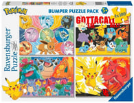 Puzzle 4X100 Elementów Pokemon