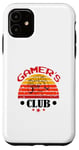 Coque pour iPhone 11 Gamers Club Game Mode Level Up Jeux vidéo Culture de jeu