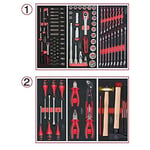 KS TOOLS 714.0114 Composition d'outils 2 tiroirs pour servante, 114 pièces