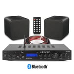 Hi-Fi Stereo Speaker System with Home Theatre Amplifier, FM Bluetooth, B406A