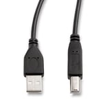 REYTID 1.8m USB Type A to Type B Printer Data Cable Compatible with Ricoh Printers - Black - Also works with Scanners and Enclosures