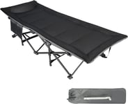 Redcamp Sturdy Folding Padded Camp Bed With Mattress Supports 500lbs 28" Wide