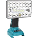 Lampe De Travail Led Sans Fil Rechargeable Longue Portée Avec Usb Compatible Avec Bosch 18 V Batterie Au Lithium, 18 W 2000 L[H411]
