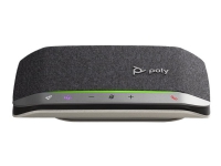 Poly Sync 20+M - Smart högtalartelefon - Bluetooth - trådlös, kabelansluten - USB-A via Bluetooth-adapter - silver - Certifierad för Microsoft-teams