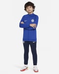 Nike Chelsea F.C Boys Football Tracksuit Sz M Age 10-12 Yrs Rush Blue DJ8879 495