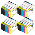 Lot Ink Cartridges For Epson Workforce Wf-2520nf Wf-2630wf Wf-2750dwf Wf-2010w