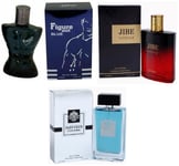 3 x Men's Perfume Jazz Club, Figure Out Blue, Jibe Intense Eau de Toilette 100ml