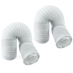 BOSCH Strong Tumble Dryer Vent Hoses Long Vented Condenser Pipes 4m (2 Pack)