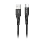 Braid Series Cable (2.1A Android) 1M Black