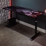 X ROCKER Cougar XL Gaming Desk Height Adjustable Wide 160cm PC Table Mousepad