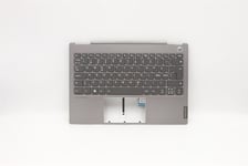Lenovo ThinkBook 13s-IML Keyboard Palmrest Top Cover Nordic Grey 5CB0W44284