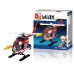 Sluban Byggblock Fire Serie Helicopter