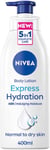 NIVEA Express Hydration Body Lotion, Fast Absorbing Moisturiser for Dry Skin Ma