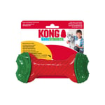 Kong Holiday CoreStrength Bone Röd/Grön M/L