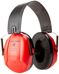 3M PELTOR Bull's Eye I Earmuffs, 27 dB, Red, Foldable, H515FB-516-RD