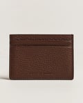 Tiger of Sweden Wake Grained Leather Cardholder Brown