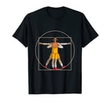 Da Vinci Vitruvian Man Basketball Player Coach Hoops Bball T-Shirt