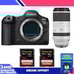 Boitier Canon EOS R5 Mark II + RF 100-500mm f/4.5-7.1 L IS USM + 2 SanDisk 32GB Extreme PRO UHS-II SDXC 300 MB/s + Ebook 'Devenez Un Super Photographe